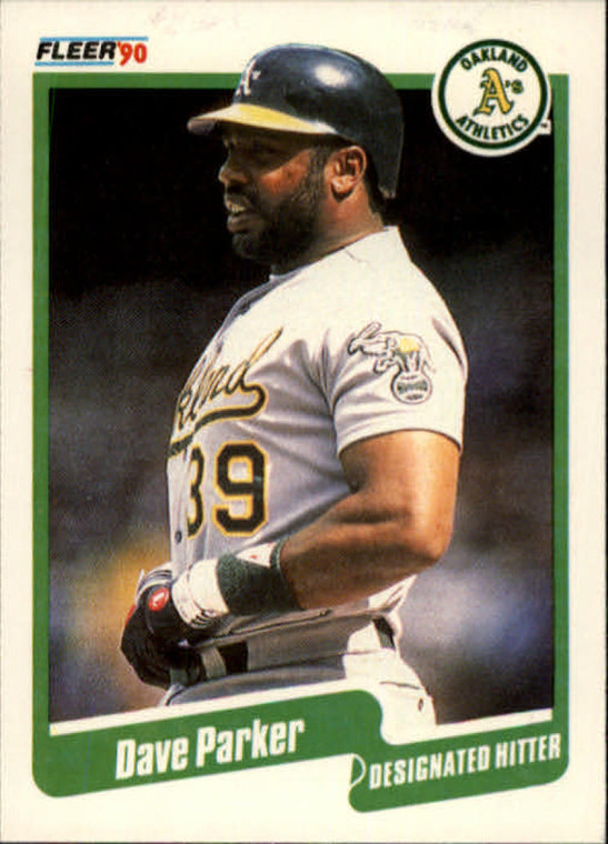 1990 Fleer #18 Dave Parker VG Oakland Athletics 