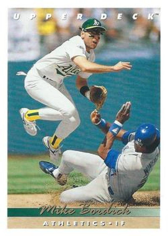 1993 Upper Deck #189 Mike Bordick VG Oakland Athletics 