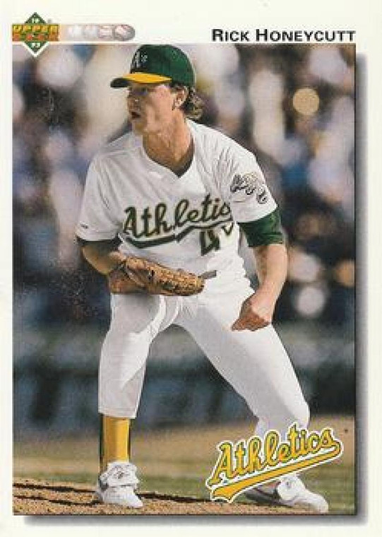 1992 Upper Deck #684 Rick Honeycutt VG Oakland Athletics 