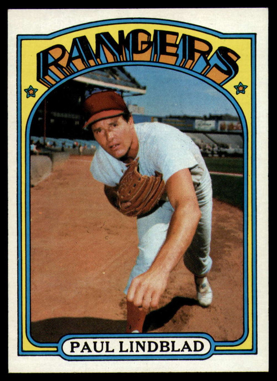 1972 Topps #396 Paul Lindblad VG Texas Rangers 