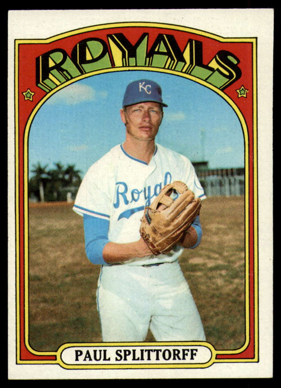1972 Topps #315 Paul Splittorff VG Kansas City Royals 