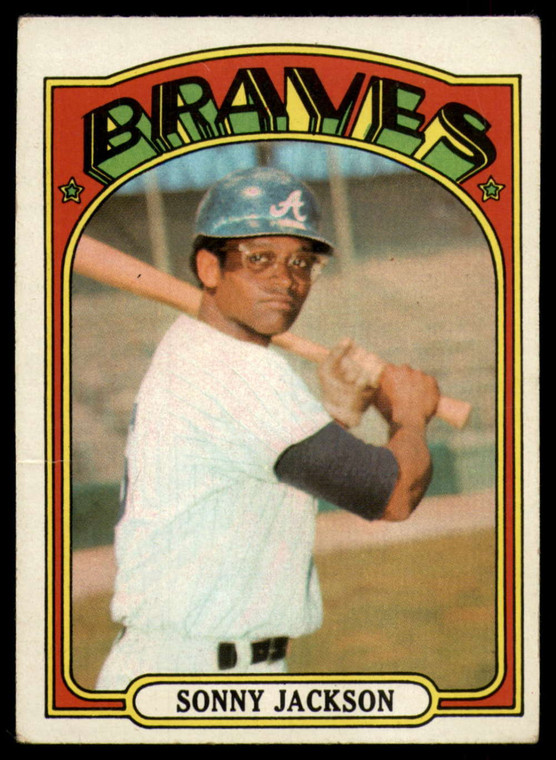 1972 Topps #318 Sonny Jackson VG Atlanta Braves 