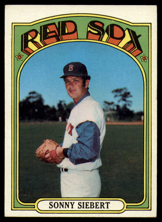 SOLD 89904 1972 Topps #290 Sonny Siebert VG Boston Red Sox 