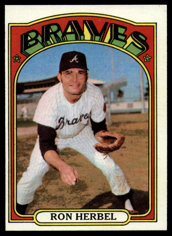 1972 Topps #469 Ron Herbel VG Atlanta Braves 