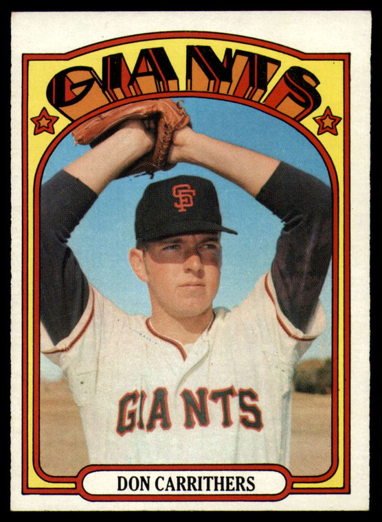 1972 Topps #76 Don Carrithers VG RC Rookie San Francisco Giants 