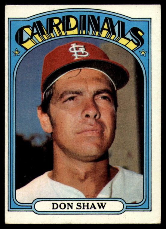 1972 Topps #479 Don Shaw VG St. Louis Cardinals 