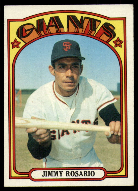 1972 Topps #366 Jimmy Rosario VG RC Rookie San Francisco Giants 