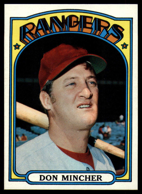 1972 Topps #242 Don Mincher VG Texas Rangers 