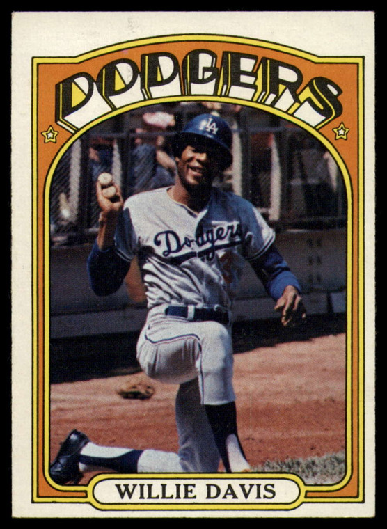 1972 Topps #390 Willie Davis VG Los Angeles Dodgers 