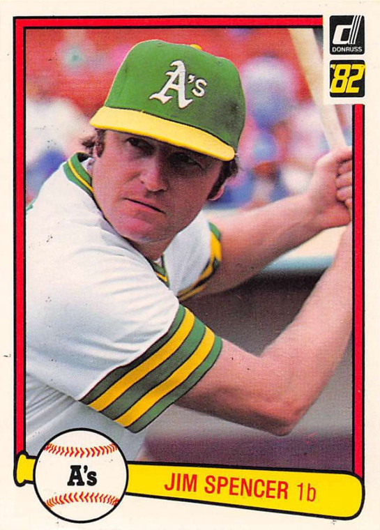1982 Donruss #265 Jim Spencer VG Oakland Athletics 