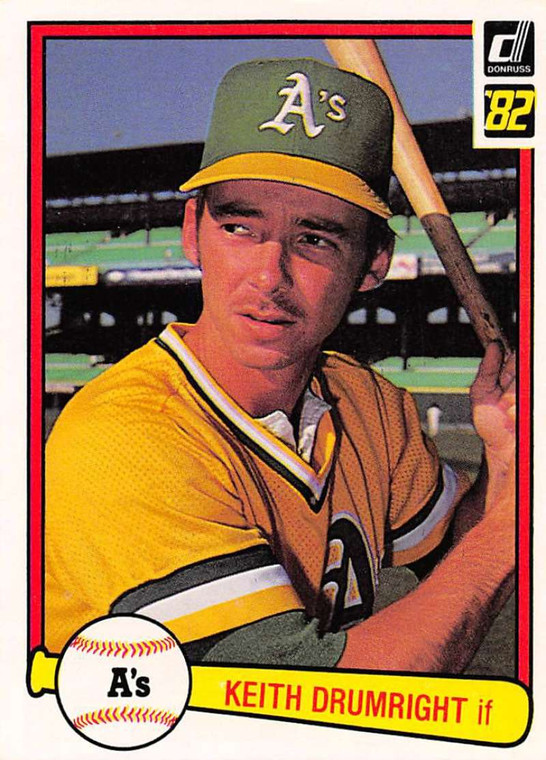 1982 Donruss #616 Keith Drumright VG RC Rookie Oakland Athletics 