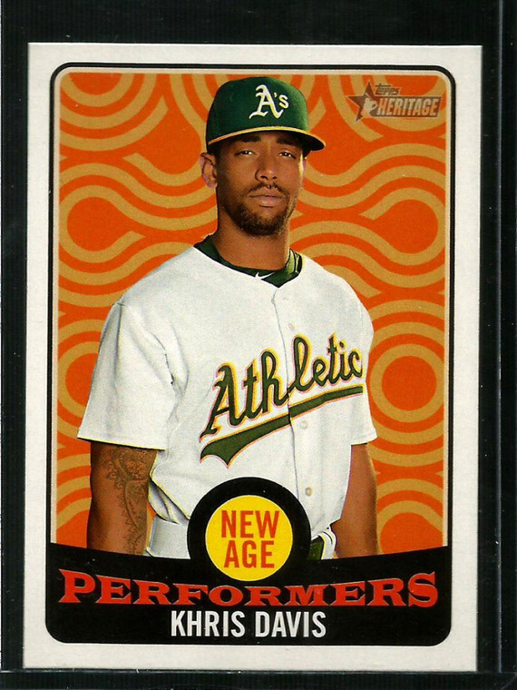 2017 Topps Heritage New Age Performers #NAP-24 Khris Davis NM-MT Oakland Athletics 