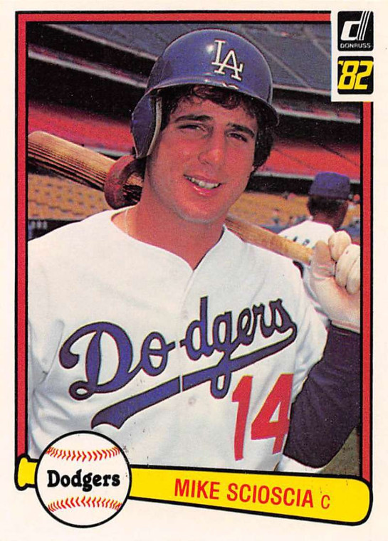 1982 Donruss #598 Mike Scioscia VG Los Angeles Dodgers 