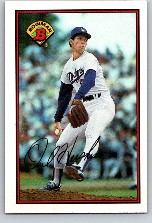 1989 Bowman #341 Orel Hershiser VG Los Angeles Dodgers 