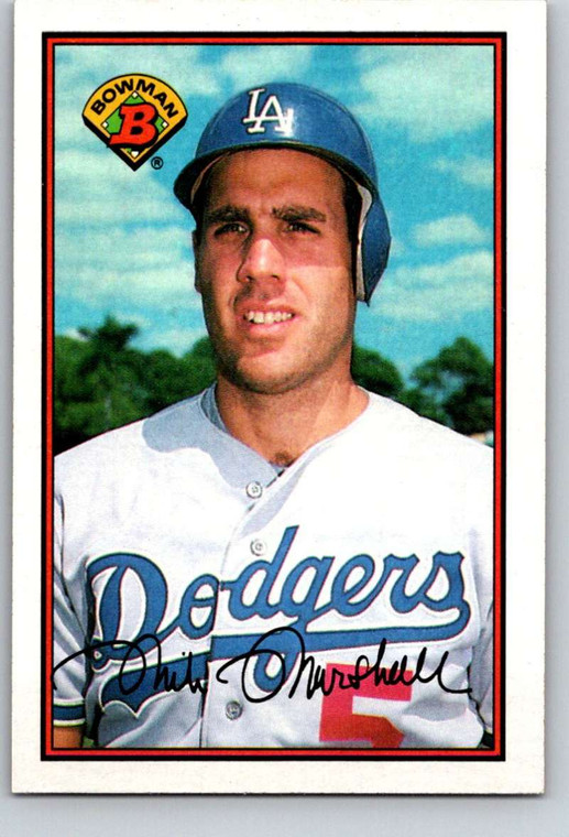 1989 Bowman #350 Mike Marshall VG Los Angeles Dodgers 