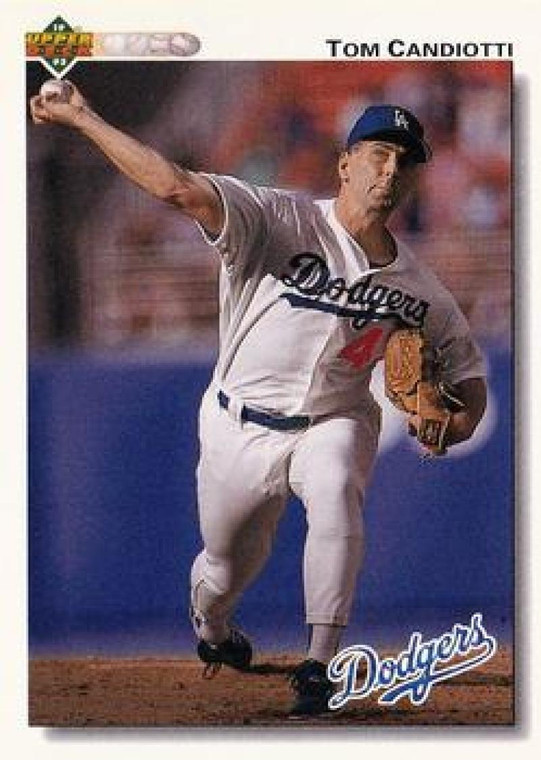 1992 Upper Deck #760 Tom Candiotti VG Los Angeles Dodgers 