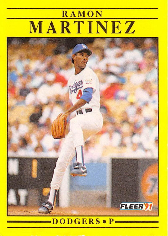 1991 Fleer #212 Ramon Martinez VG Los Angeles Dodgers 