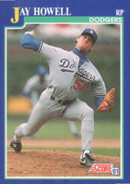 1991 Score #29 Jay Howell VG Los Angeles Dodgers 