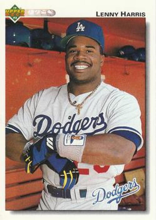 1992 Upper Deck #191 Lenny Harris VG Los Angeles Dodgers 