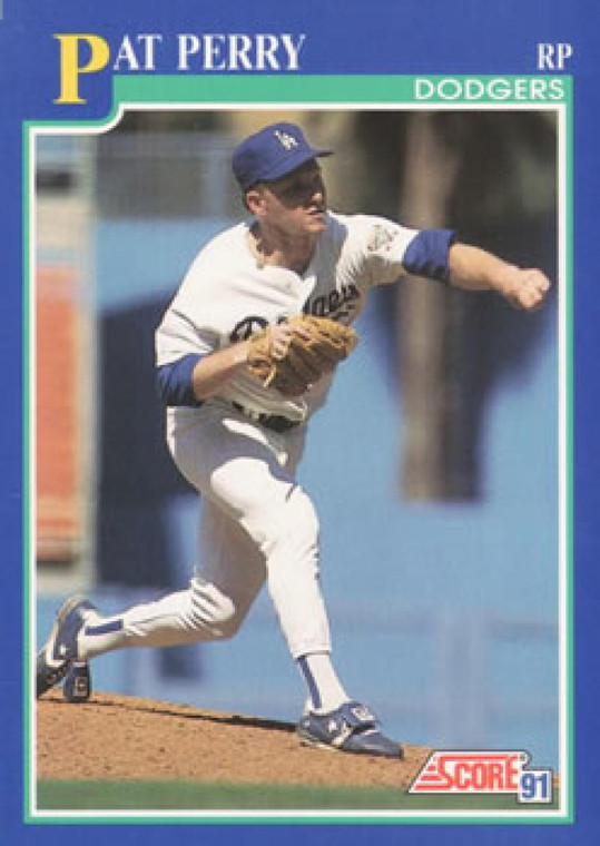 1991 Score #527 Pat Perry VG Los Angeles Dodgers 