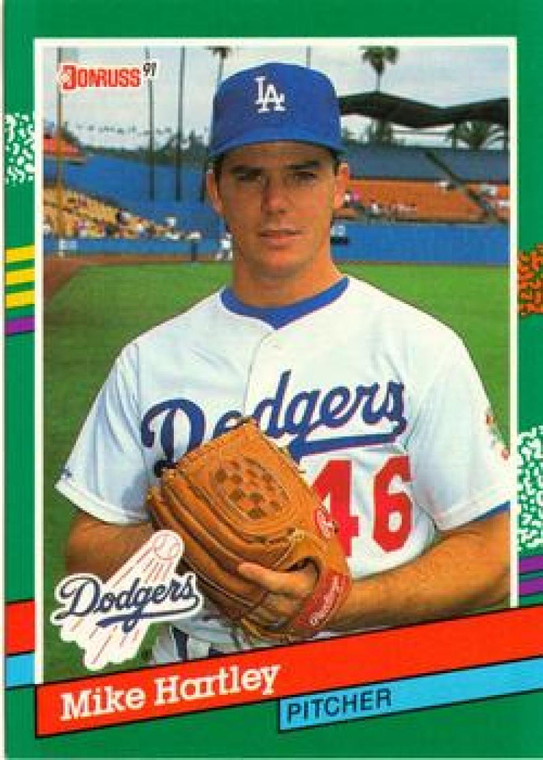 1991 Donruss #545 Mike Hartley VG Los Angeles Dodgers 