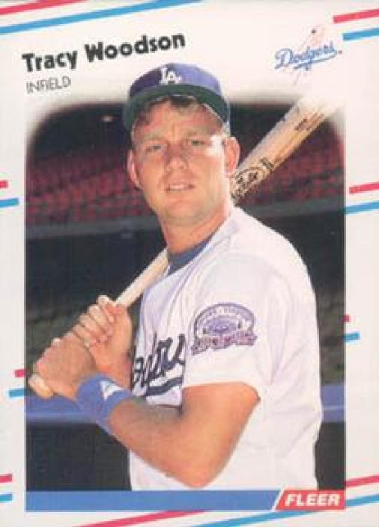1988 Fleer Update #98 Tracy Woodson VG RC Rookie Los Angeles Dodgers 