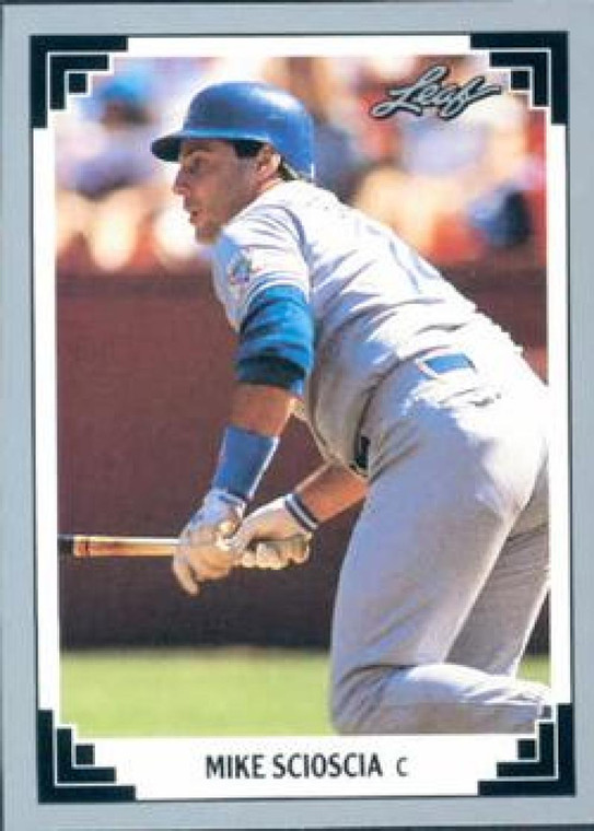 1991 Leaf #24 Mike Scioscia VG Los Angeles Dodgers 