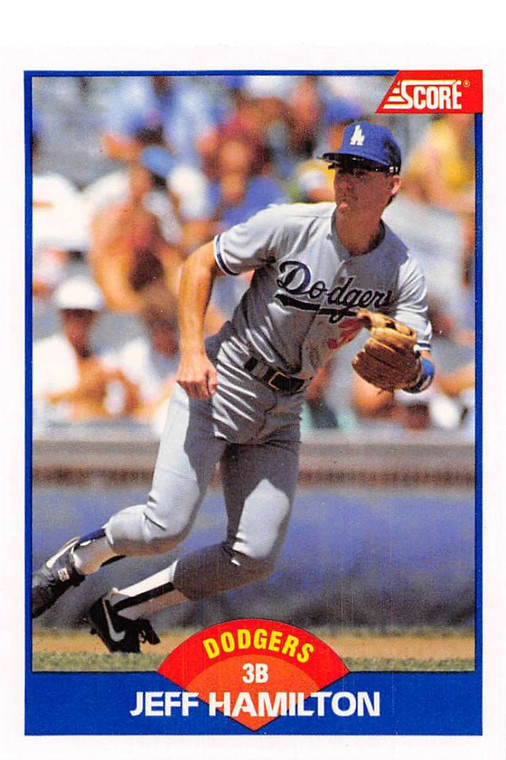 1989 Score #570 Jeff Hamilton VG Los Angeles Dodgers 