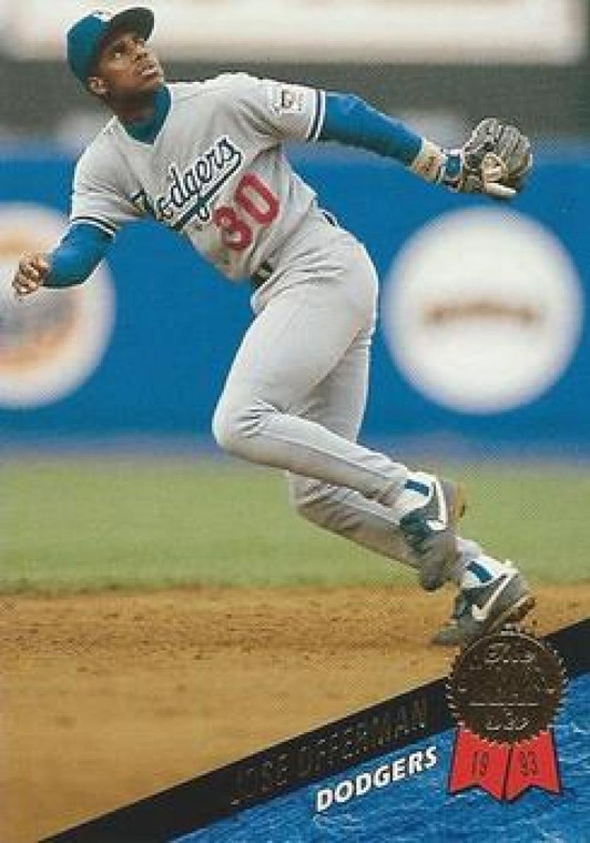 1993 Leaf #17 Jose Offerman VG Los Angeles Dodgers 