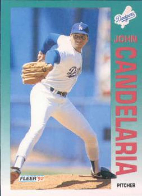 1992 Fleer #449 John Candelaria VG Los Angeles Dodgers 