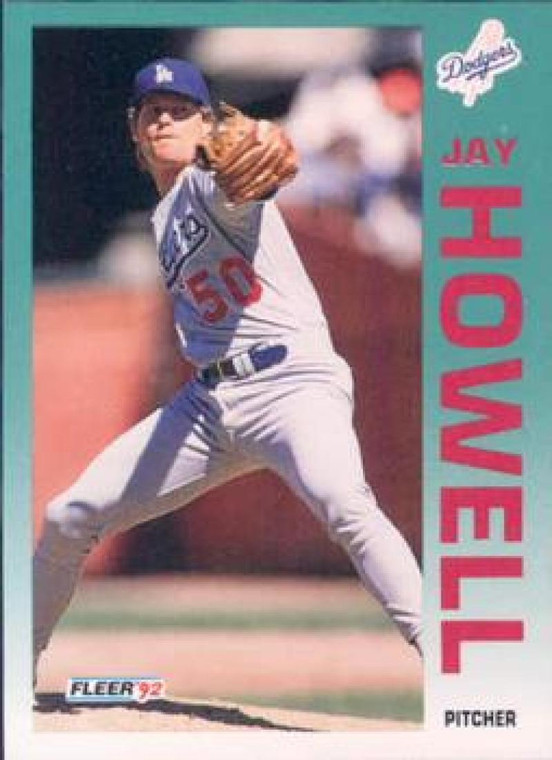 1992 Fleer #460 Jay Howell VG Los Angeles Dodgers 