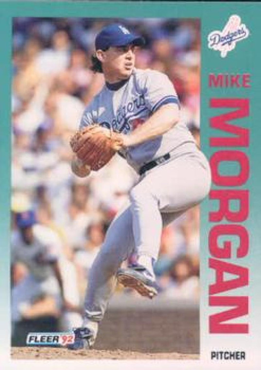 1992 Fleer #465 Mike Morgan VG Los Angeles Dodgers 