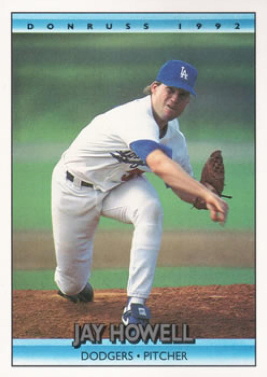 1992 Donruss #395 Jay Howell VG Los Angeles Dodgers 