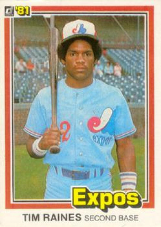 1981 Donruss #538 Tim Raines NM-MT RC Rookie Montreal Expos 
