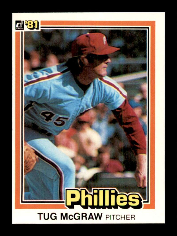 1981 Donruss #273 Tug McGraw NM-MT Philadelphia Phillies 