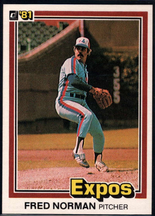 1981 Donruss #92 Fred Norman NM-MT Montreal Expos 