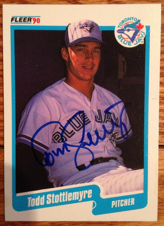 Todd Stottlemyre Autographed 1990 Fleer #94