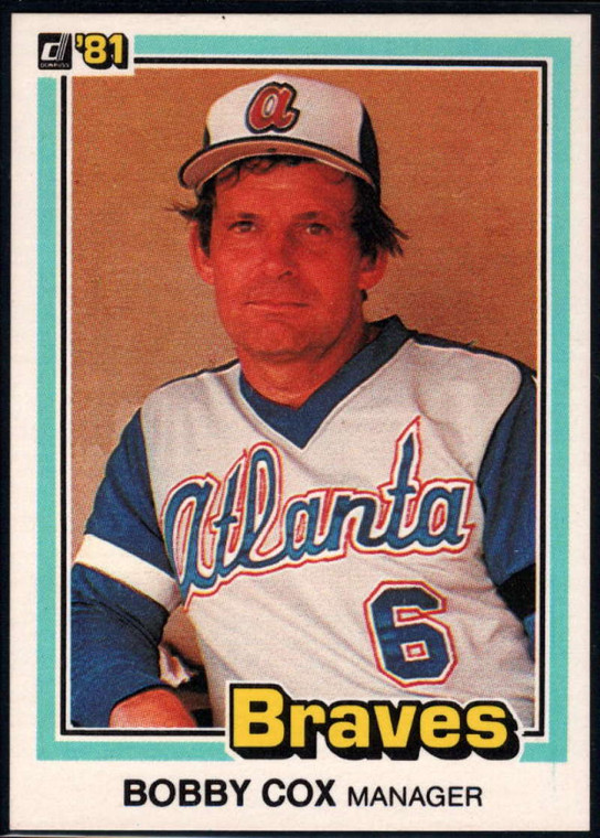1981 Donruss #426 Bobby Cox MG NM-MT Atlanta Braves 