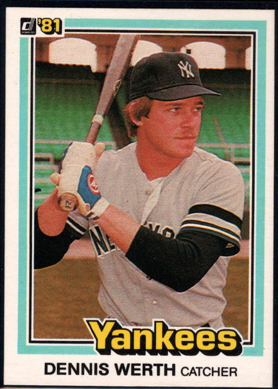 1981 Donruss #466 Dennis Werth NM-MT RC Rookie New York Yankees 