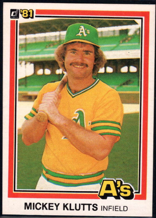 1981 Donruss #110 Mickey Klutts NM-MT Oakland Athletics 