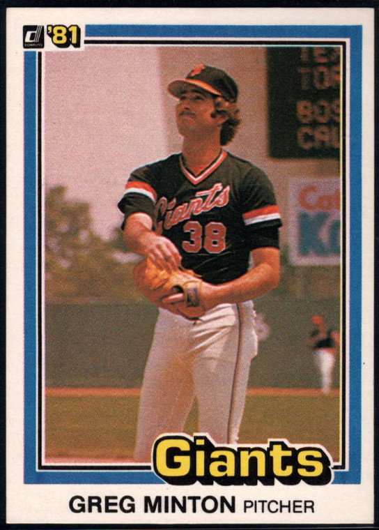 1981 Donruss #579 Greg Minton NM-MT San Francisco Giants 