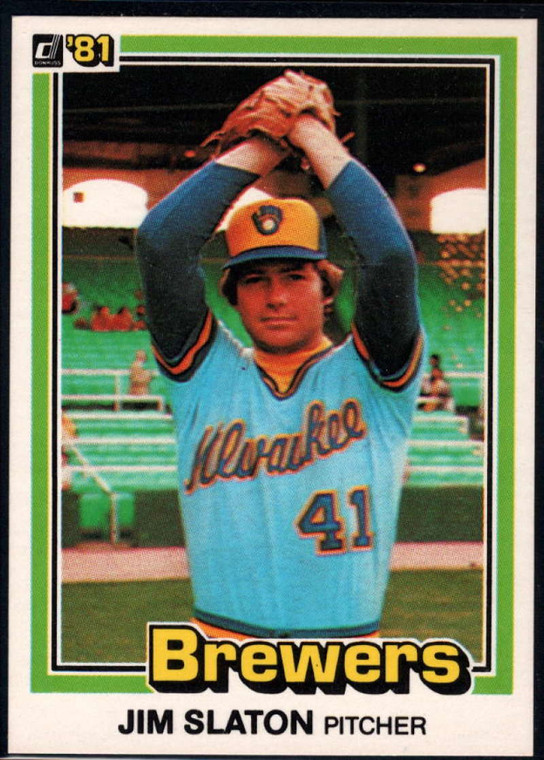 1981 Donruss #447 Jim Slaton NM-MT Milwaukee Brewers 