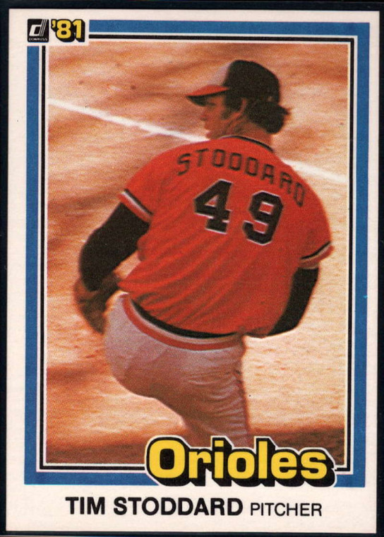 1981 Donruss #475 Tim Stoddard NM-MT Baltimore Orioles 