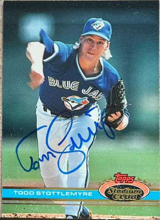 Todd Stottlemyre Autographed 1991 Stadium Club #564