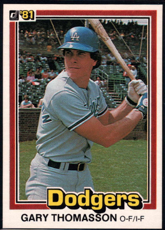 1981 Donruss #534 Gary Thomasson NM-MT Los Angeles Dodgers 