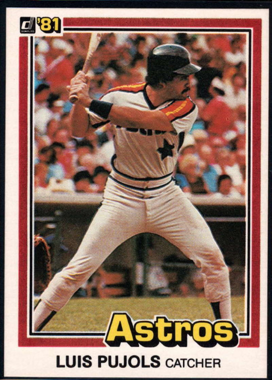 1981 Donruss #379a Luis Pujols ERR NM-MT Houston Astros 