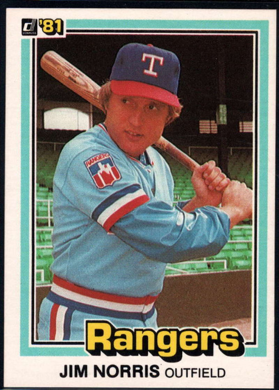 1981 Donruss #388 Jim Norris NM-MT Texas Rangers 