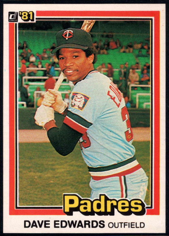 1981 Donruss #595a Dave Edwards NM-MT San Diego Padres 