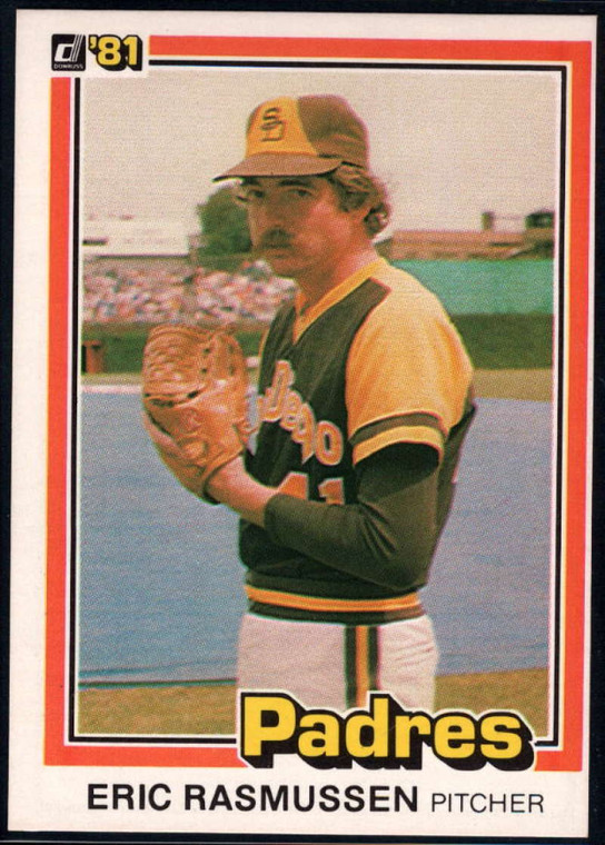 1981 Donruss #123 Eric Rasmussen NM-MT San Diego Padres 