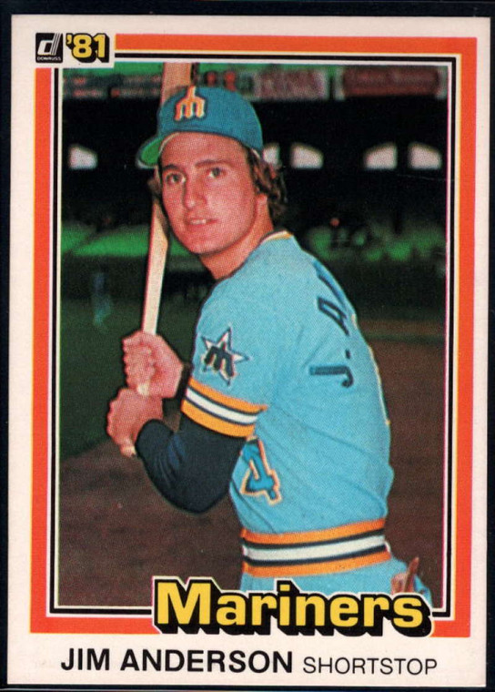 1981 Donruss #165 Jim Anderson NM-MT Seattle Mariners 